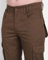 Shop Men's Brown Slim Fit Cargo Jeans