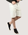 Shop Men's White Slim Fit Shorts-Design