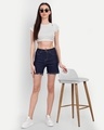 Shop Women's Blue Denim Shorts-Full