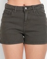 Shop Women's Olive Denim Denim Shorts