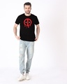 Shop Melting Deadpool Half Sleeve T-Shirt (DPL)-Full