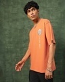 Shop Men's Orange Bit Rick & Morty Graphic Printed Oversized T-shirt-Design