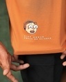 Shop Men's Orange Bit Rick & Morty Graphic Printed Oversized T-shirt