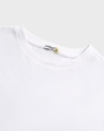 Shop Men's White Angry Zip Graphic Printed Oversized T-shirt