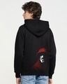 Shop Men's Black Anonymous Graphic Printed Hoodie-Front