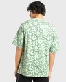 Shop Pack of 2 Men's Green All Over Printed Oversized T-shirt
