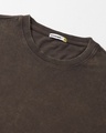 Shop Men's Brown Oversized Acid Wash T-shirt