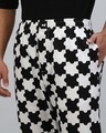 Shop Men's White & Black All Over Printed Pyjamas