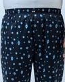Shop Men's Blue All Over Printed Plus Size Pyjamas