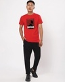 Shop Men's Red Batman Poster Graphic Printed T-shirt-Design