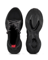 Shop Men's Black Alpha Soft Bounce High-Top Sneakers