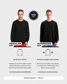 Shop Men's Black Emergency Weapon Typography Oversized Sweatshirt-Full