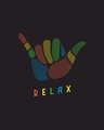 Shop Men's Black Hang Loose Relax Graphic Printed Vest-Full