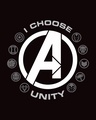 Shop Men's Black I Choose Unity (AVL) Graphic Printed T-shirt