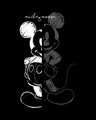 Shop Men's Black Mickey Mouse Sketch (DL) Graphic Printed T-shirt-Full
