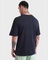 Shop Pack of 2 Men's Black & Navy Blue Oversized T-shirt