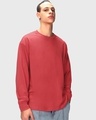 Shop Pack of 2 Men's Red & Black Oversized T-shirt-Design