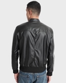 Shop Men's Black PU Jacket-Design