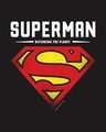 Shop Men's Black Superman Planet (SML) Graphic Printed T-shirt-Full