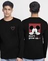 Shop Men's Black Trap Mickey (DL) Graphic Printed T-shirt-Front