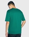 Shop Pack of 2 Men's Green & Auqa Sky Blue Oversized T-shirt