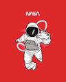 Shop Men's Red NASA Astronaut Graphic Printed Vest-Full