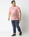 Shop Men's Pink Garfield's Morning Graphic Printed Plus Size T-shirt-Design