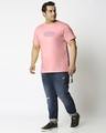 Shop Men's Pink Star Wars Graphic Printed Plus Size T-shirt-Full