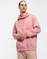 Shop Men's Pink Oversized Hoodie-Front