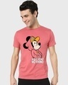 Shop Men's Pink Busy Doing Nothing Graphic Printed T-shirt-Front
