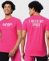 Shop Men's Cabaret Spaced NASA Typography T-shirt-Front