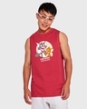 Shop Men's Red Certified Troublemakers Graphic Printed Vest-Front