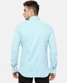Shop Men Checks Casual Spread Light Blue Shirt