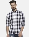 Shop Men Checks Casual Spread Shirt-Front