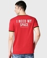 Shop Men's Red Spaced NASA Typography Varsity T-shirt-Design