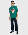 Shop Men's Green Mickey Graphic Printed Oversized T-shirt