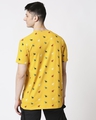 Shop Men Christmas Tree All Over Printed Half Sleeve Yellow T-Shirt-Full