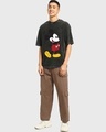 Shop Men's Acid Washed Classic Mickey Graphic Printed Oversized T-shirt