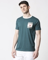 Shop Men Contrast Rib Printed Pocket Atlantic Deep T-Shirt-Design