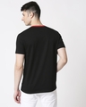 Shop Men Contrast Rib Printed Pocket Black T-shirt-Full