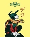 Shop Men's Yellow Deku Graphic Printed T-shirt