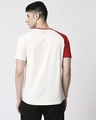 Shop Men Flock Printed Raglan Half Sleeve White T-shirt-Full
