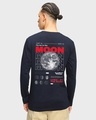 Shop Men's Blue Fly Me To The Moon Graphic Printed T-shirt-Design