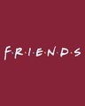 Shop Men's Red Friends Logo Typography Sweatshirt-Full