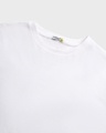 Shop Men's White Game Over Minimal Typography Oversized T-shirt