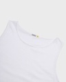 Shop Men's White Game Over Minimal Typography Vest