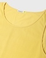 Shop Men's Yellow Game Over Minimal Typography Vest