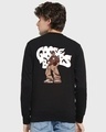 Shop Men's Black Goosebumps Graphic Printed Zipper Sweatshirt-Front