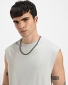 Shop Men Grey Boxy Fit Vest