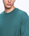 Shop Men Green Super Loose Fit T-shirt